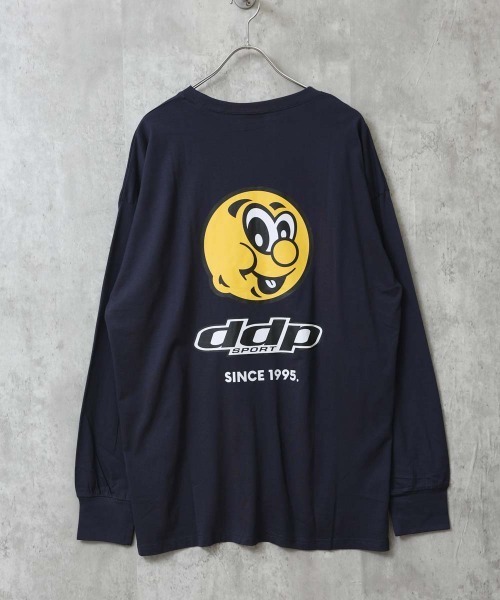 ddp(ディーディーピー)の「【DDP/ディーディーピー】 プリントBIGロンT(Tシャツ/カットソー・メンズ・ダークグリーン/ネイビー/ブラック/オフホワイト/オレンジ/チャコールグレー/ライトグレー系1/ブラック系3/ブラック系2/ブラック系1/ホワイト系3/ホワイト系2/ホワイト系1/ネイビー系1/グレー系1・M/L/XL)」の14枚目の写真