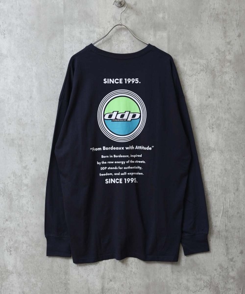 ddp(ディーディーピー)の「【DDP/ディーディーピー】 プリントBIGロンT(Tシャツ/カットソー・メンズ・ダークグリーン/ネイビー/ブラック/オフホワイト/オレンジ/チャコールグレー/ライトグレー系1/ブラック系3/ブラック系2/ブラック系1/ホワイト系3/ホワイト系2/ホワイト系1/ネイビー系1/グレー系1・M/L/XL)」の13枚目の写真