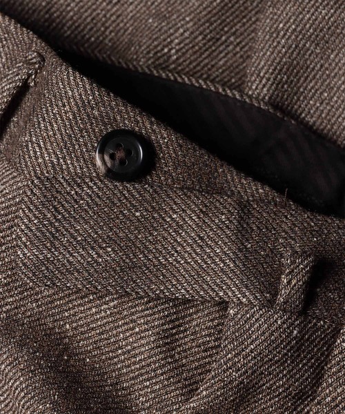 Paul Smith(ポールスミス)の「ネップツイル テーパード トラウザーズ / 263172 M001DP(スラックス・メンズ・ダークグレー/ブラウン・SMALL/LARGE/MEDIUM/XX-LARGE/X-LARGE)」の4枚目の写真