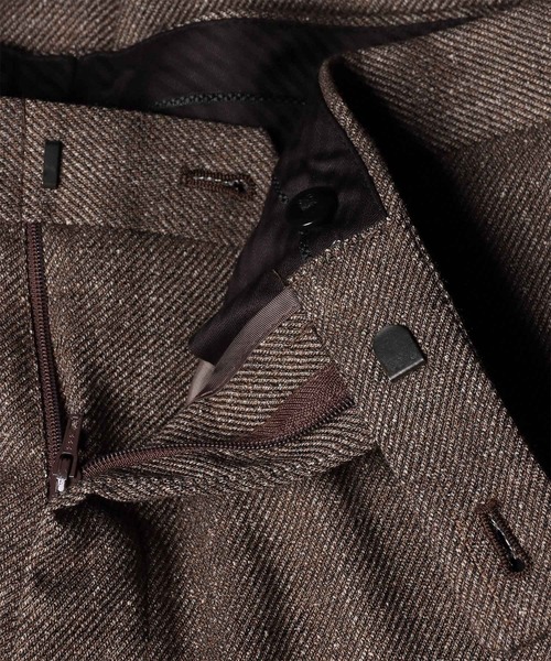 Paul Smith(ポールスミス)の「ネップツイル テーパード トラウザーズ / 263172 M001DP(スラックス・メンズ・ダークグレー/ブラウン・SMALL/LARGE/MEDIUM/XX-LARGE/X-LARGE)」の5枚目の写真