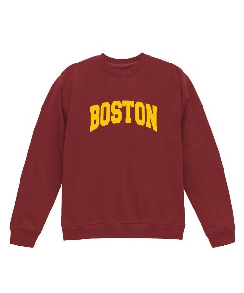 Ol' Basics(オールベーシックス)の「Ol' Basics(オール・ベーシックス) トレーナー スウェット BOSTON ロゴ プリント 裏毛 トップス メンズ ユニセックス(スウェット・メンズ・ネイビー/モスグリーン/バーガンディー/スミクロ・L/XL/M)」の4枚目の写真
