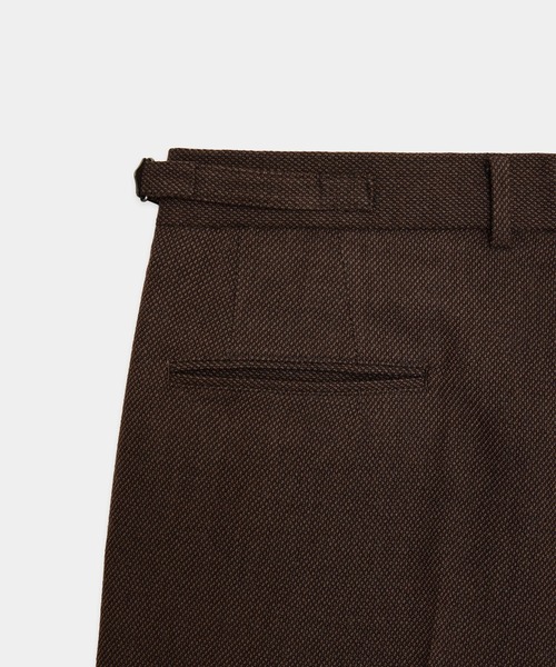 markaware（マーカウェア）の「【marka】SINGLE PLEAT WIDE TROUSERS（スラックス・メンズ・ダークグレー/ブラウン・1/2）」の10枚目の写真