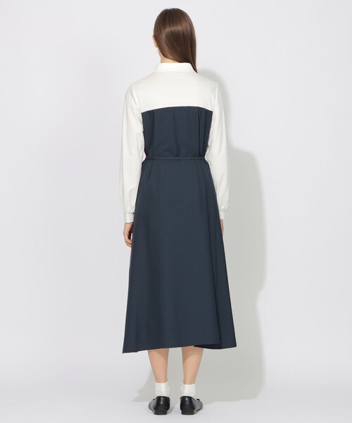 CB CRESTBRIDGE(シービークレストブリッジ)の「バイカラーコンビワンピース(ワンピース・レディース・ダークネイビー/ベージュ・S/M)」の13枚目の写真