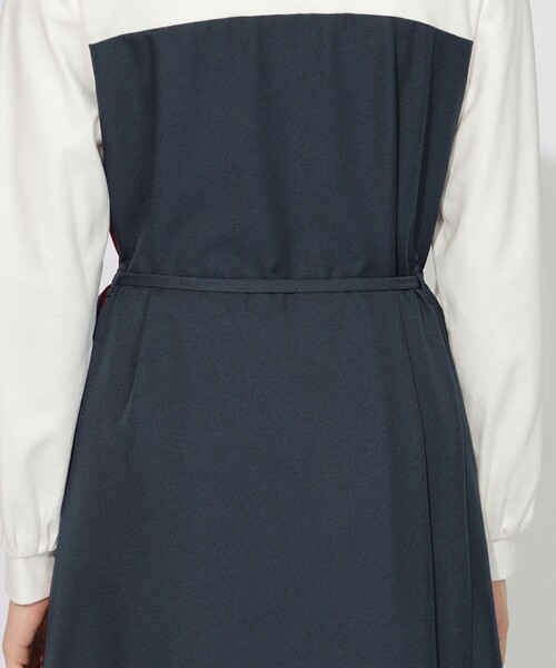 CB CRESTBRIDGE(シービークレストブリッジ)の「バイカラーコンビワンピース(ワンピース・レディース・ダークネイビー/ベージュ・S/M)」の8枚目の写真
