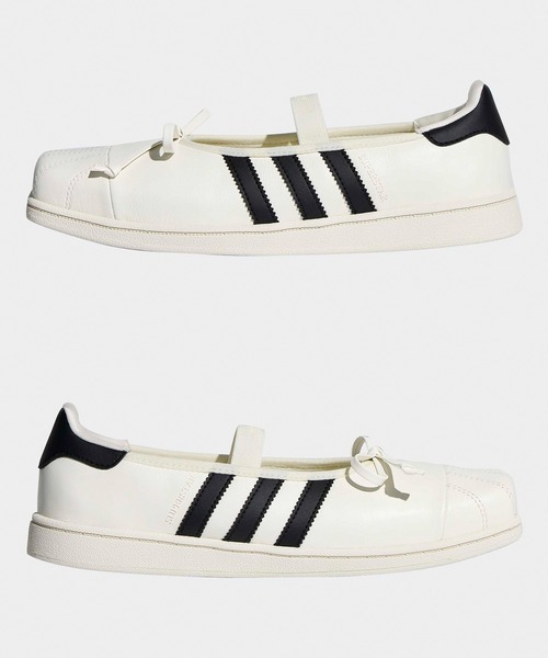 adidas(アディダス)の「adidas/アディダス ADIDAS×JENNIE SUPERSTAR SQ BALLET W スクエア シェルトゥ スニーカー スリーストライプ スポーツ 韓国 レディース 2026年秋冬 秋服(スニーカー・レディース・ホワイト/ブラック・23/24/25/24.5/23.5)」の15枚目の写真