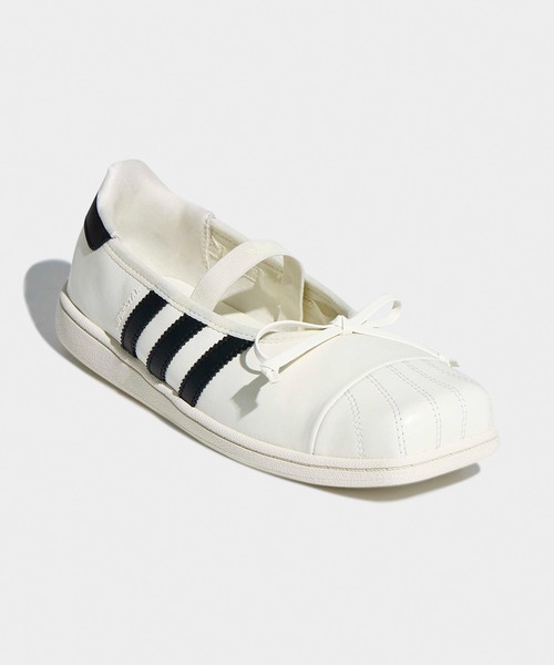 adidas(アディダス)の「adidas/アディダス ADIDAS×JENNIE SUPERSTAR SQ BALLET W スクエア シェルトゥ スニーカー スリーストライプ スポーツ 韓国 レディース 2026年秋冬 秋服(スニーカー・レディース・ホワイト/ブラック・23/24/25/24.5/23.5)」の11枚目の写真