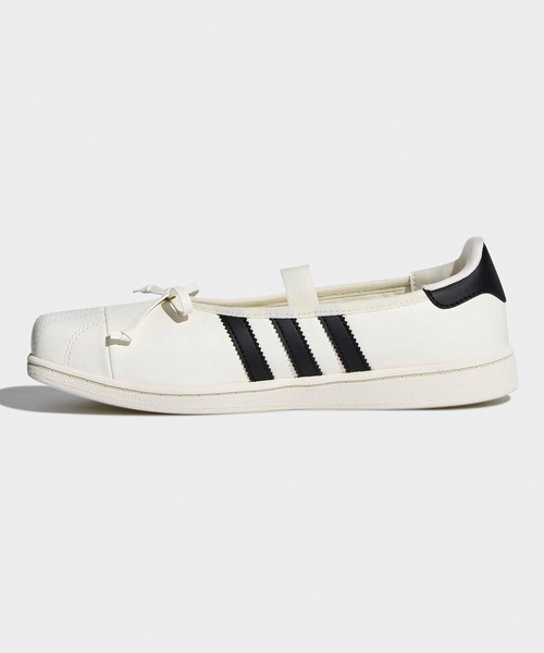 adidas(アディダス)の「adidas/アディダス ADIDAS×JENNIE SUPERSTAR SQ BALLET W スクエア シェルトゥ スニーカー スリーストライプ スポーツ 韓国 レディース 2026年秋冬 秋服(スニーカー・レディース・ホワイト/ブラック・23/24/25/24.5/23.5)」の10枚目の写真