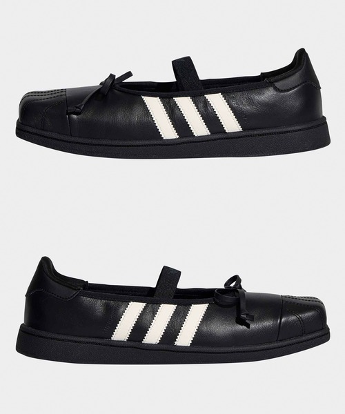 adidas(アディダス)の「adidas/アディダス ADIDAS×JENNIE SUPERSTAR SQ BALLET W スクエア シェルトゥ スニーカー スリーストライプ スポーツ 韓国 レディース 2026年秋冬 秋服(スニーカー・レディース・ホワイト/ブラック・23/24/25/24.5/23.5)」の7枚目の写真