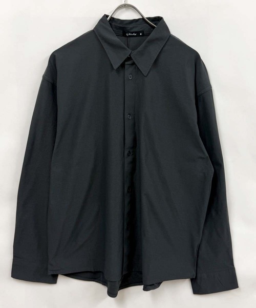 SHISKY(シスキー)の「マルチファンクション オーバーサイズ無地シャツ(シャツ/ブラウス・メンズ・チャコールグレー・M)」の1枚目の写真