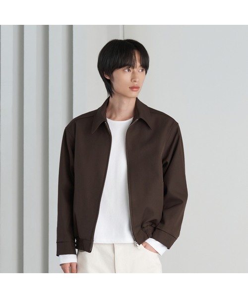 HYOJI(ヒョージ)の「26 FW ミニマル クロップドブルゾン (3カラー)(その他アウター・メンズ・チャコール/ブラウン/ブラック・L/M)」の3枚目の写真