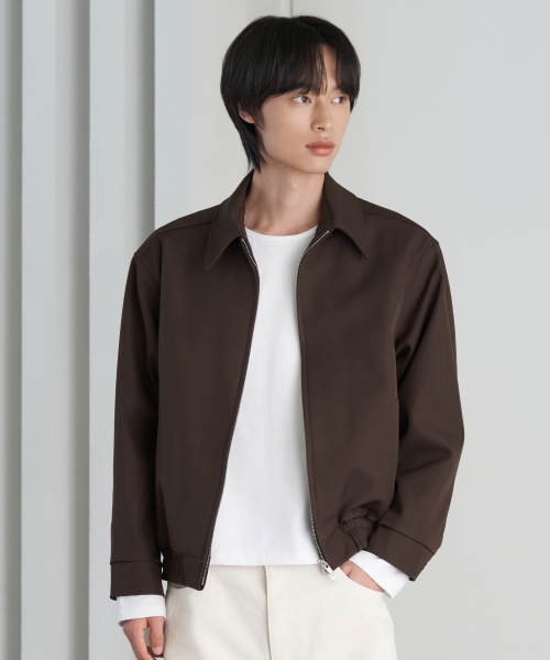 HYOJI(ヒョージ)の「26 FW ミニマル クロップドブルゾン (3カラー)(その他アウター・メンズ・チャコール/ブラウン/ブラック・L/M)」の5枚目の写真