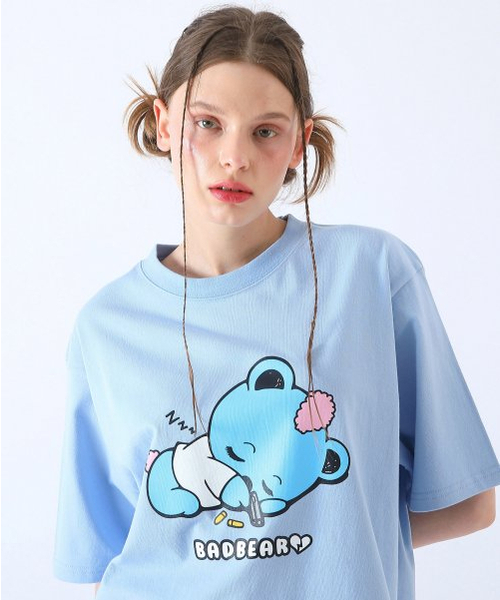 BadBlue(バッドブルー)の「Baby BadBear Oversized Tee Skyblue(Tシャツ/カットソー・レディース・その他・FREE)」の3枚目の写真