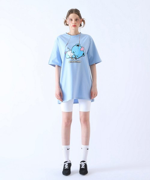 BadBlue(バッドブルー)の「Baby BadBear Oversized Tee Skyblue(Tシャツ/カットソー・レディース・その他・FREE)」の4枚目の写真