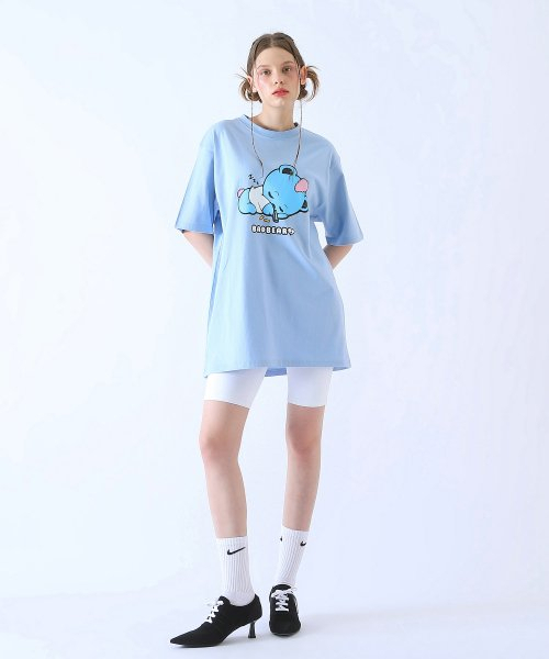 BadBlue(バッドブルー)の「Baby BadBear Oversized Tee Skyblue(Tシャツ/カットソー・レディース・その他・FREE)」の5枚目の写真