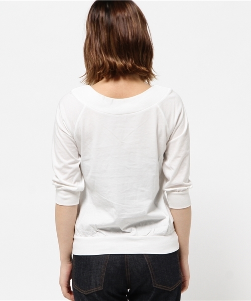 MOUSSY（マウジー）の「2WAY OFF SHOULDER TOPS（Tシャツ/カットソー・レディース・ピンク/グレー/ホワイト/ネイビー・FREE）」の7枚目の写真
