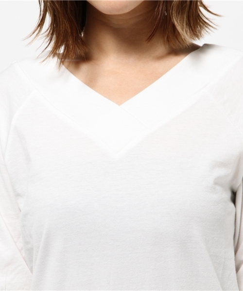 MOUSSY（マウジー）の「2WAY OFF SHOULDER TOPS（Tシャツ/カットソー・レディース・ピンク/グレー/ホワイト/ネイビー・FREE）」の8枚目の写真