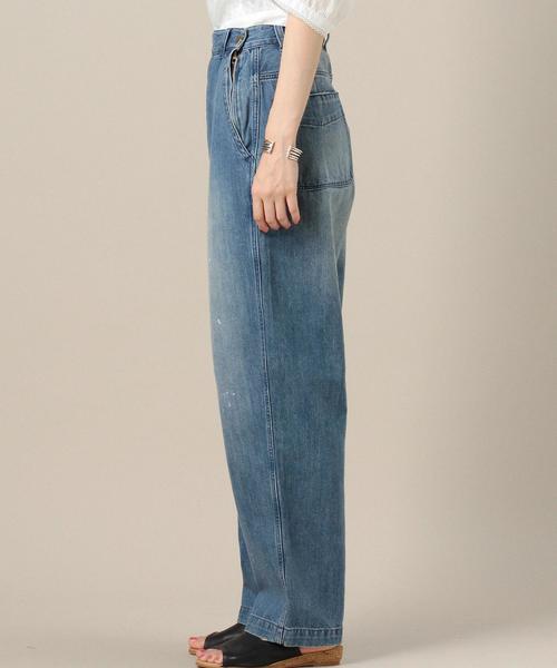 BEAUTY&YOUTH UNITED ARROWS(ビューティーアンドユースユナイテッドアローズ)の「BY デニムランチパンツ◆(デニムパンツ・レディース・ターコイズブルー/ホワイト・MEDIUM/SMALL)」の5枚目の写真