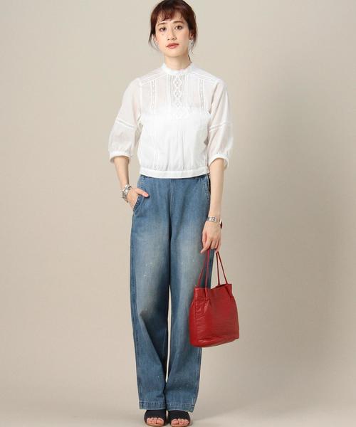 BEAUTY&YOUTH UNITED ARROWS(ビューティーアンドユースユナイテッドアローズ)の「BY デニムランチパンツ◆(デニムパンツ・レディース・ターコイズブルー/ホワイト・MEDIUM/SMALL)」の6枚目の写真