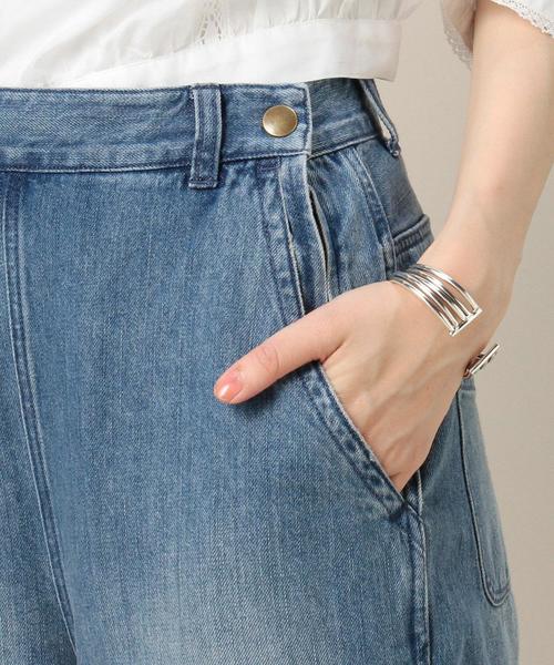 BEAUTY&YOUTH UNITED ARROWS(ビューティーアンドユースユナイテッドアローズ)の「BY デニムランチパンツ◆(デニムパンツ・レディース・ターコイズブルー/ホワイト・MEDIUM/SMALL)」の9枚目の写真