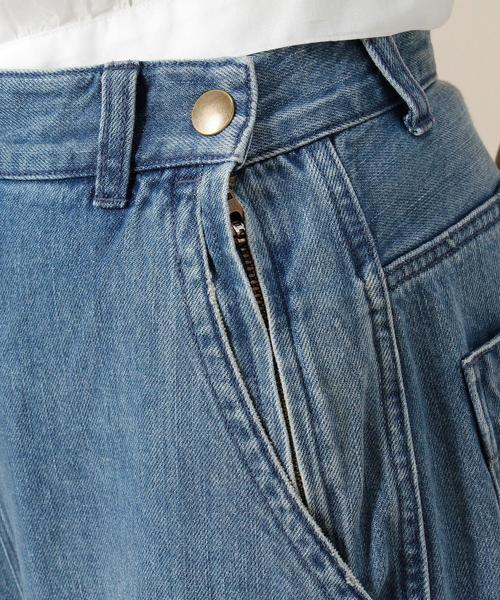 BEAUTY&YOUTH UNITED ARROWS(ビューティーアンドユースユナイテッドアローズ)の「BY デニムランチパンツ◆(デニムパンツ・レディース・ターコイズブルー/ホワイト・MEDIUM/SMALL)」の13枚目の写真