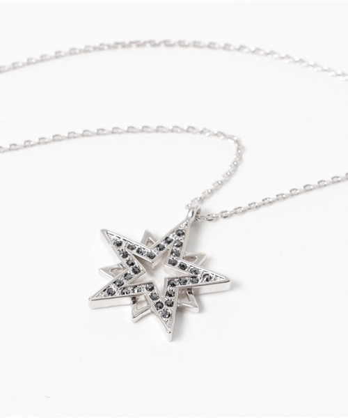 Grosse Glace（グロッセ・グラッセ）の「[Grosse Glace/グロッセ・グラッセ]ALISAスター ネックレス（ネックレス・レディース・プラチナム・FREE）」の3枚目の写真