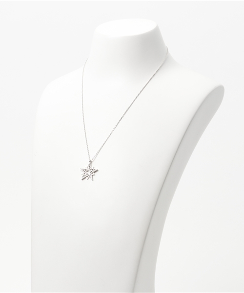 Grosse Glace（グロッセ・グラッセ）の「[Grosse Glace/グロッセ・グラッセ]ALISAスター ネックレス（ネックレス・レディース・プラチナム・FREE）」の5枚目の写真