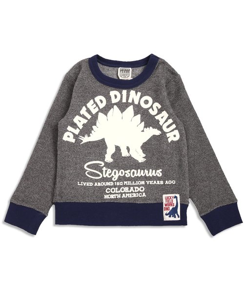 F.O.KIDS（エフオーキッズ）の「あったか恐竜ブークレートレーナー（スウェット・キッズ・チャコール/マスタード/ネイビー・95/140/100/120/130/110/80/90）」の16枚目の写真