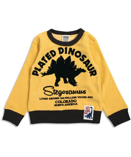 F.O.KIDS（エフオーキッズ）の「あったか恐竜ブークレートレーナー（スウェット・キッズ・チャコール/マスタード/ネイビー・95/140/100/120/130/110/80/90）」の13枚目の写真