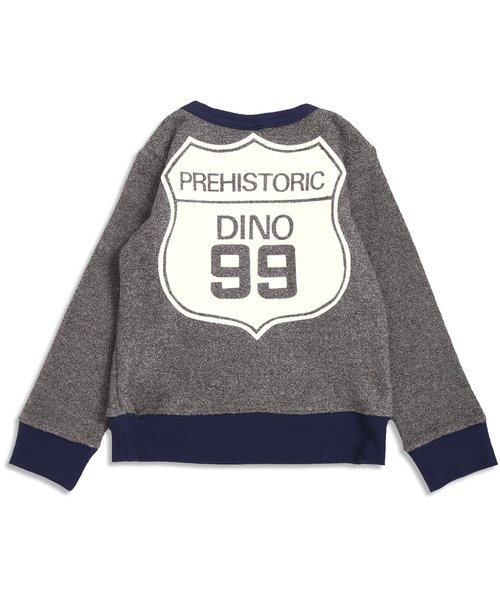 F.O.KIDS（エフオーキッズ）の「あったか恐竜ブークレートレーナー（スウェット・キッズ・チャコール/マスタード/ネイビー・95/140/100/120/130/110/80/90）」の5枚目の写真