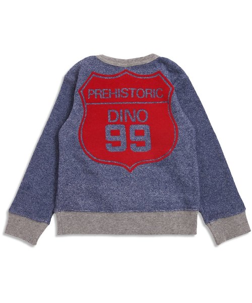 F.O.KIDS（エフオーキッズ）の「あったか恐竜ブークレートレーナー（スウェット・キッズ・チャコール/マスタード/ネイビー・95/140/100/120/130/110/80/90）」の7枚目の写真