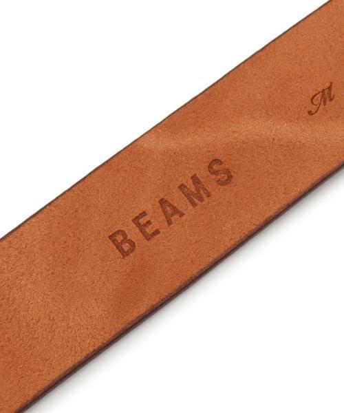 BEAMS / イタリアン レザー スクウェアバックル ベルト（ベルト