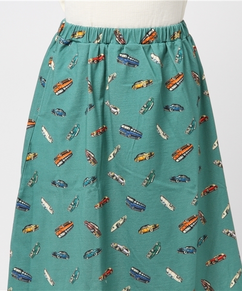 Ne-net(ネネット)の「S おじさんおくるまジャージ(スカート・レディース・ネイビー/ライトグリーン・02)」の6枚目の写真