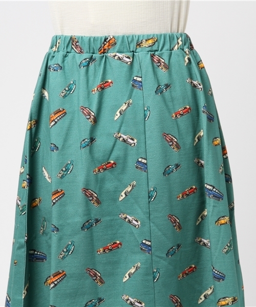 Ne-net(ネネット)の「S おじさんおくるまジャージ(スカート・レディース・ネイビー/ライトグリーン・02)」の7枚目の写真