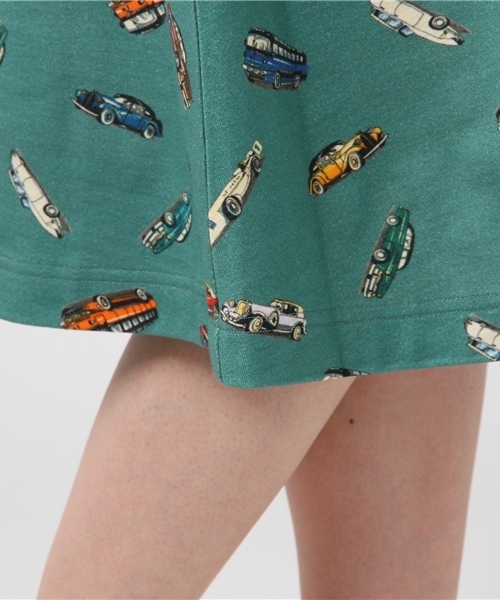 Ne-net(ネネット)の「S おじさんおくるまジャージ(スカート・レディース・ネイビー/ライトグリーン・02)」の9枚目の写真