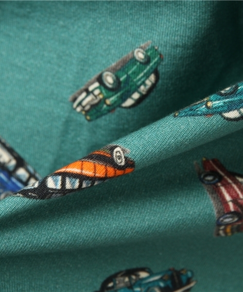 Ne-net(ネネット)の「S おじさんおくるまジャージ(スカート・レディース・ネイビー/ライトグリーン・02)」の10枚目の写真