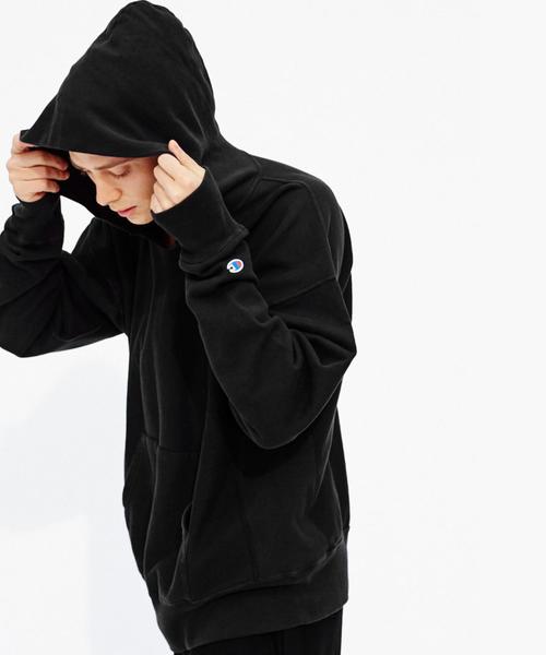 Champion（チャンピオン）の「＜Champion×monkey time＞ ∴ REVERSE WEAVE HOODY/パーカー（パーカー・メンズ・ブラック/マスタード/グレー・SMALL/X-LARGE/LARGE/MEDIUM）」の14枚目の写真