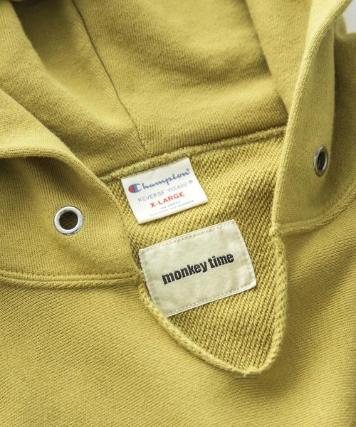 Champion（チャンピオン）の「＜Champion×monkey time＞ ∴ REVERSE WEAVE HOODY/パーカー（パーカー・メンズ・ブラック/マスタード/グレー・SMALL/X-LARGE/LARGE/MEDIUM）」の8枚目の写真
