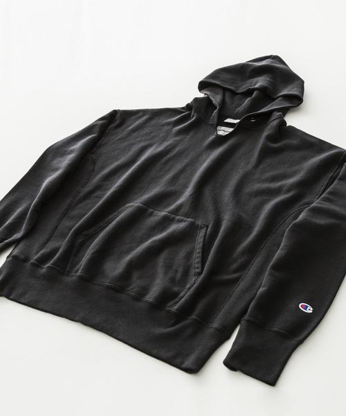 Champion（チャンピオン）の「＜Champion×monkey time＞ ∴ REVERSE WEAVE HOODY/パーカー（パーカー・メンズ・ブラック/マスタード/グレー・SMALL/X-LARGE/LARGE/MEDIUM）」の10枚目の写真
