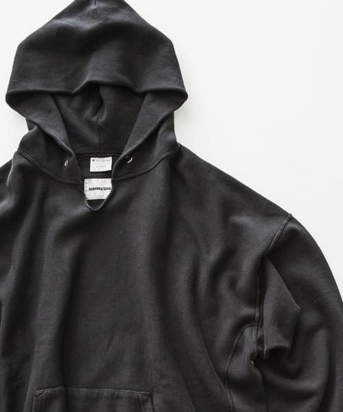 Champion（チャンピオン）の「＜Champion×monkey time＞ ∴ REVERSE WEAVE HOODY/パーカー（パーカー・メンズ・ブラック/マスタード/グレー・SMALL/X-LARGE/LARGE/MEDIUM）」の11枚目の写真