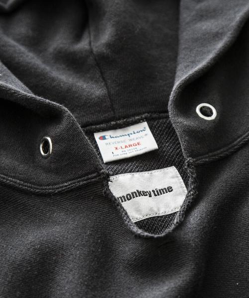 Champion（チャンピオン）の「＜Champion×monkey time＞ ∴ REVERSE WEAVE HOODY/パーカー（パーカー・メンズ・ブラック/マスタード/グレー・SMALL/X-LARGE/LARGE/MEDIUM）」の5枚目の写真