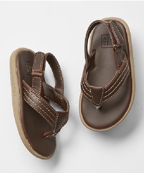 GAP(ギャップ)の「Ankle-strap flip flops(その他シューズ・キッズ・ブラウン・16 - 16.5/12.5 - 13.5/14 - 15)」の1枚目の写真