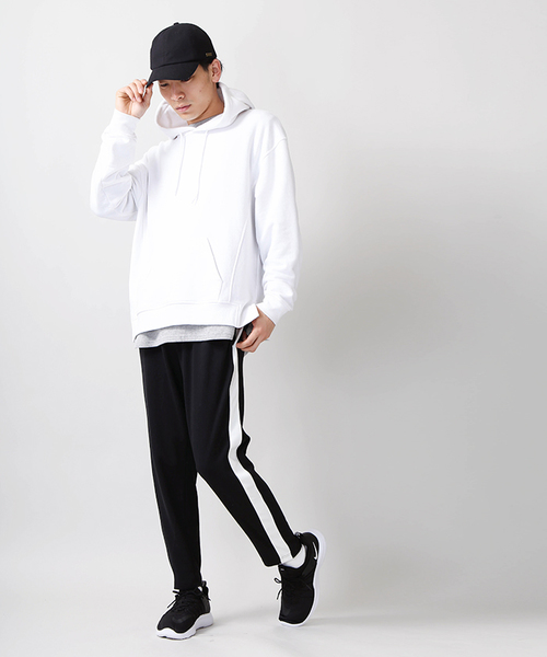 WEGO(ウィゴー)の「WEGO/サイドラインスリムパンツ(その他パンツ・メンズ・ブラック/ブラック系その他/オレンジ/杢グレー・LARGE/MEDIUM)」の5枚目の写真