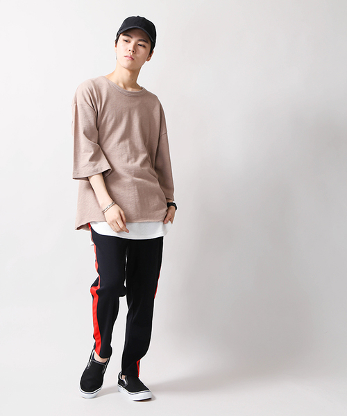 WEGO(ウィゴー)の「WEGO/サイドラインスリムパンツ(その他パンツ・メンズ・ブラック/ブラック系その他/オレンジ/杢グレー・LARGE/MEDIUM)」の17枚目の写真
