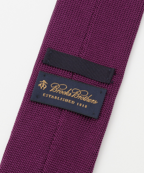 BROOKS BROTHERS（ブルックスブラザーズ）の「プレイスド GF ニットタイ  【MADE IN Italy】【ZOZOTOWN限定展開 OUTLET】（ネクタイ・メンズ・パープル・ONESIZE）」の5枚目の写真