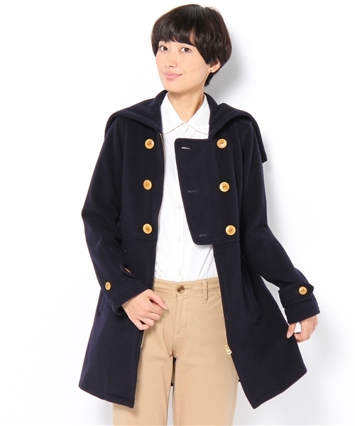 BEAMS BOY / ウールモッサー フードジップコートを使った人気
