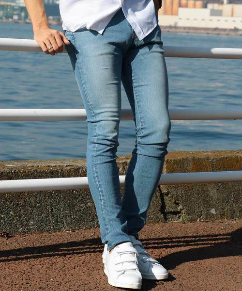 ESSENTIAL GARMENT MEN'S BIGI（エッセンシャルガーメントメンズビギ）の「【LIMITED ITEM】追加生産決定！ストレッチ スキニーデニム / 究極の一本（チノパンツ・メンズ・ライトブルー/ブラック/グレー/ブルー・S/M/L）」の22枚目の写真