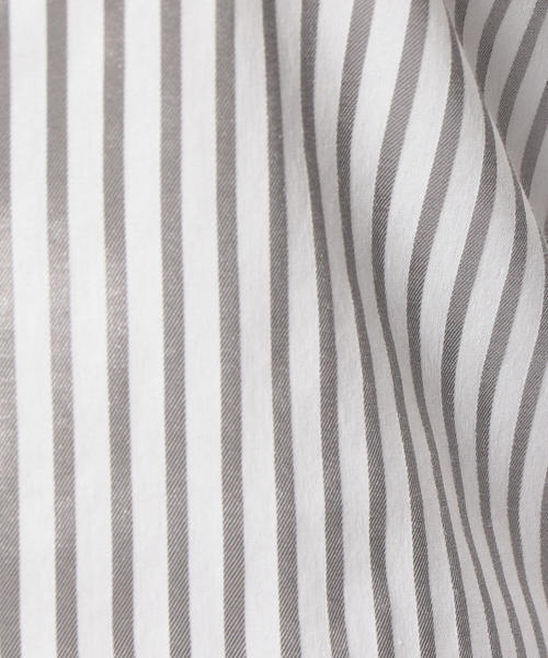 NARACAMICIE(ナラカミーチェ)の「スーパーストレッチストライプ長袖シャツ(シャツ/ブラウス・レディース・ネイビー/グレー・SMALL/LARGE/MEDIUM)」の14枚目の写真