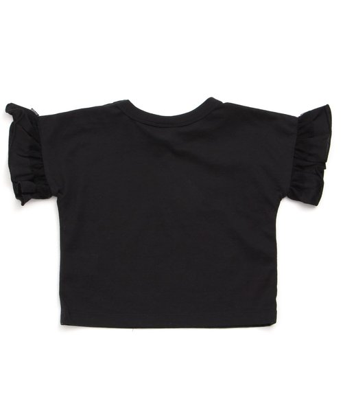 BREEZE（ブリーズ）の「袖フリルTシャツ（Tシャツ/カットソー・キッズ・ブラック/ライトグレー/レッド・110/130/90/120/140/80/100）」の7枚目の写真