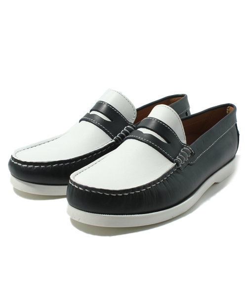 WANDER SHOES（ワンダーシューズ）の「【Wander Shoes(ワンダーシューズ)】別注/ホワイトソールローファー（その他シューズ・メンズ・ネイビー/ブルー系その他/キャメル・SMALL/MEDIUM/LARGE）」の3枚目の写真