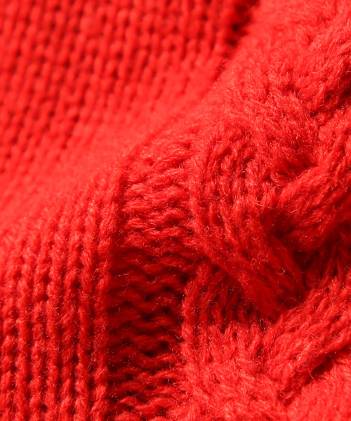 STORAMA（ストラマ）の「【STORAMA】大ぶりなニットのコート（カーディガン/ボレロ・レディース・グレー/レッド/ブラウン/ブルー・MEDIUM/SMALL）」の15枚目の写真